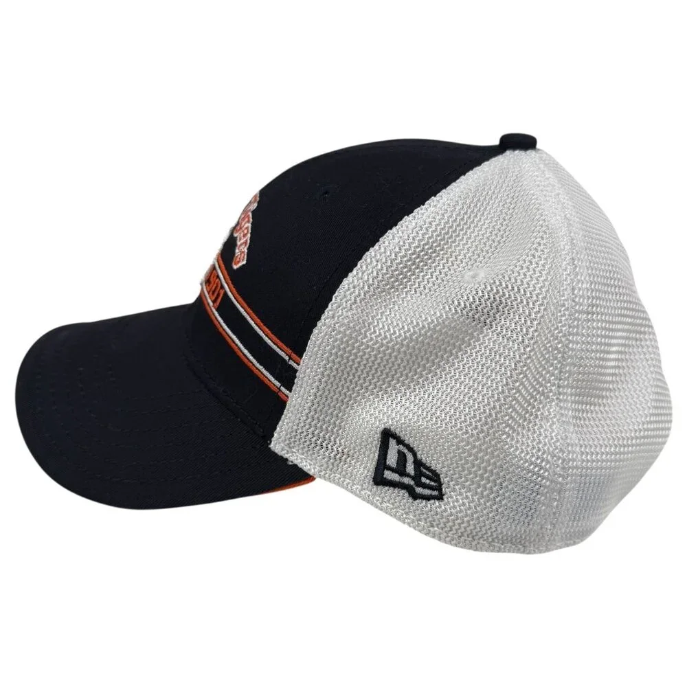 New Era Detroit Tigers Hat SnapBack Mesh Black Orange White Mesh English D MLB - Picture 5 of 11